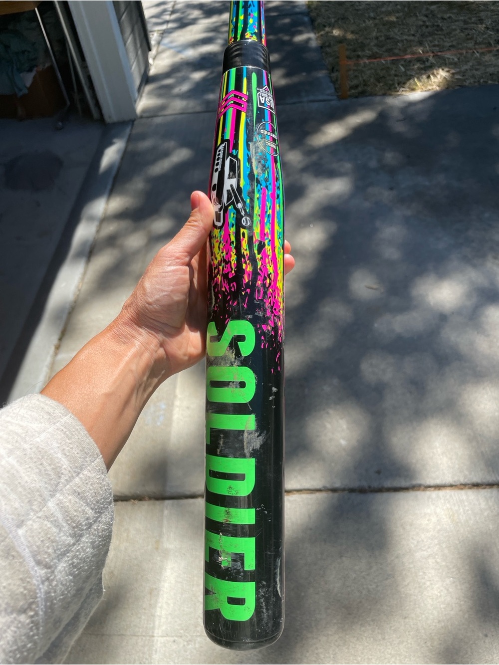 Soldier Neon Multicolor Women's Bat 33” -10